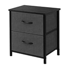 ACCVER Nightstand with 2 Fabric Drawers, Small Dresser, Side Table, End Table, Bedside Table, Night Stands, Small Nightstand, Bedroom