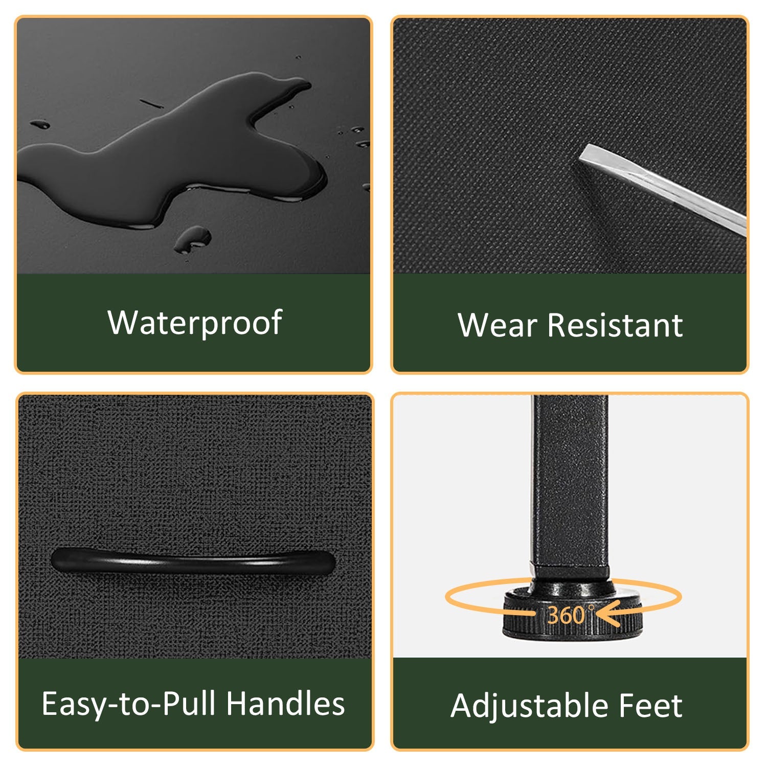 LIFERECORD 10 Drawers Dresser, Fabric Closet Chests Storage Organizer Tower with Wooden Top Metal Frame for Bedroom Living Room Hallway Entryway, Black