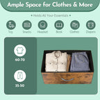 ACCVER 10-Drawer Fabric Dresser with Wood Top & Metal Frame, Closet and Chest for Bedroom, Clothes Storage Organizer, for Living Room, Apartment,Brown