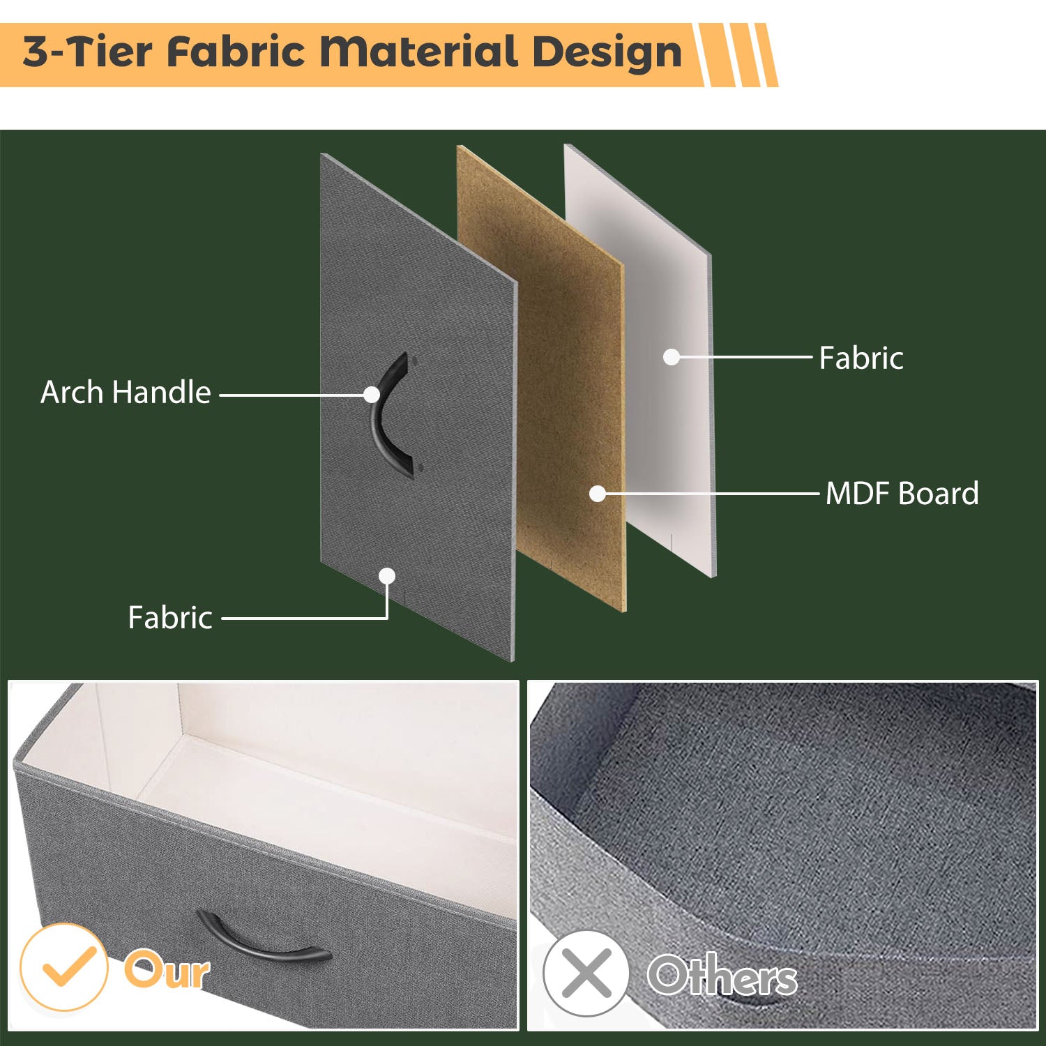 LIFERECORD 12 Drawers Dresser, Fabric Closet Chests Storage Organizer Tower with Wooden Top Metal Frame for Bedroom Living Room Hallway Entryway, Grey