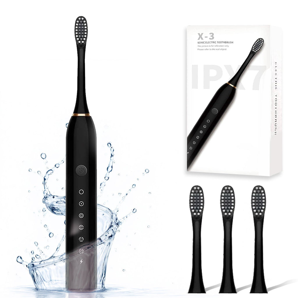 Powered Toothbrushes  USB Rechargeable Ultrasonic Tooth Brush, Smart Timer IPX7 Waterproof Cleaning Toothbrushes for Adults and Kids
