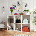 LIFERECORD 6 Cube Storage Organizer, 11x11 Cube Bookshelf with 3 Removable Back Panels, Open Cube Shelf for Living Room, Bedroom, Home Office, Kids Room, 35.9" L x 11.6" W x 23.2" H White