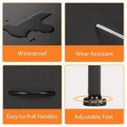 ACCVER 20-inch Tall Nightstand with 2 Fabric Drawers, Small Bedside Dresser for Bedroom, Closet, Dorm, Compact Storage Furniture with Wooden Top, Grey