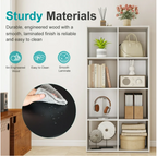 LIFERECORD 9 Cube Storage Organizer, 11x11 Cube Bookshelf with 5 Removable Back Panels, Open Cube Shelf for Living Room, Bedroom, Home Office, Kids Room, 35.9" L x 11.6" W x 35.2" H White