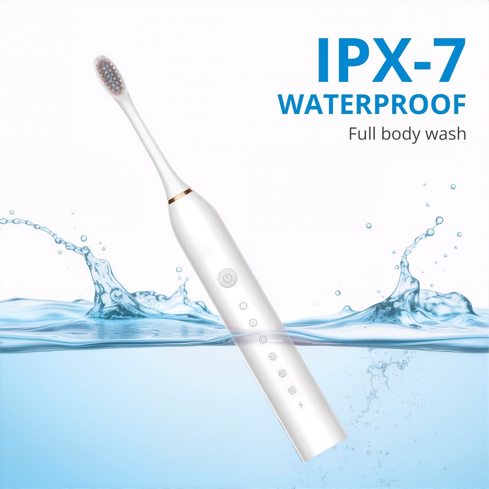 Powered Toothbrushes  USB Rechargeable Ultrasonic Tooth Brush, Smart Timer IPX7 Waterproof Cleaning Toothbrushes for Adults and Kids