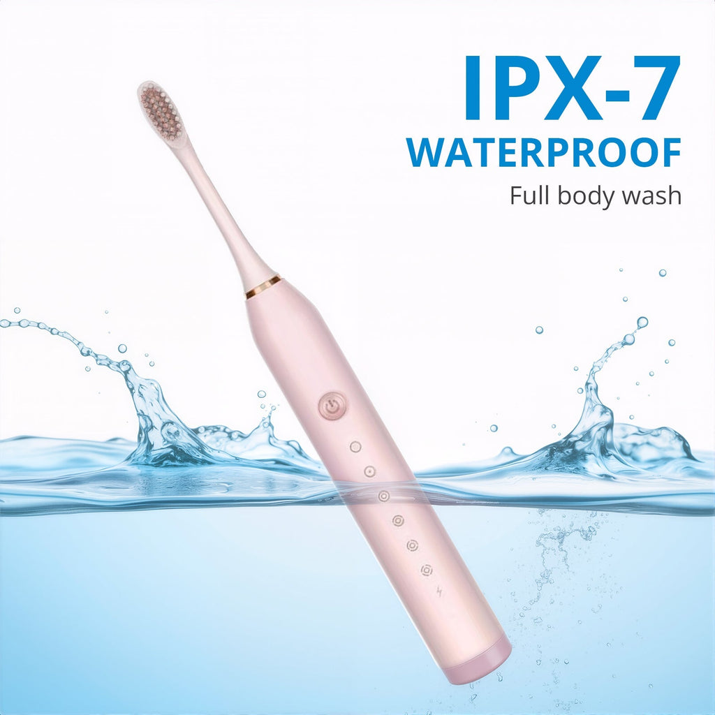 Powered Toothbrushes  USB Rechargeable Ultrasonic Tooth Brush, Smart Timer IPX7 Waterproof Cleaning Toothbrushes for Adults and Kids