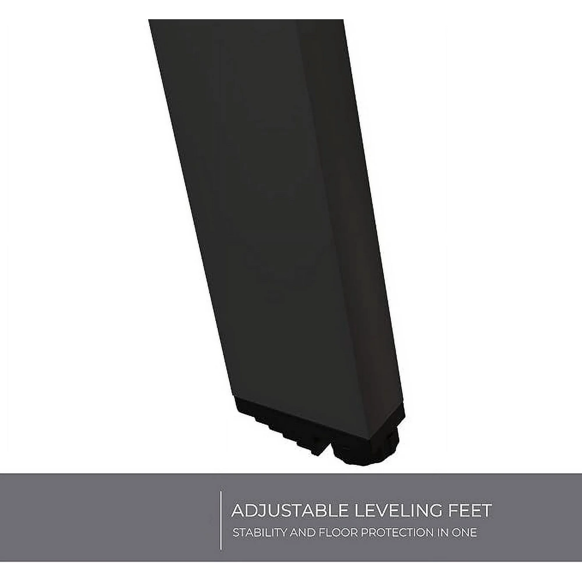 LIFERECORD Small Side Table – Indoor & Outdoor Steel Powder Coated Round Patio Table with Square Legs for Patio, Living Room, Bedroom, Black