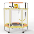 Airdown 55'' Kids Trampoline with Basketball Hoop and Net – Indoor Outdoor Mini Trampoline with Swing, for Toddlers and Children