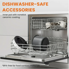 LIFERECORD Electric Pressure Cooker 6 Quart, 9-in-1 Multi Cooker with Stainless Steel Housing, Smart Slow Cooker, Rice Cooker, Steamer & Yogurt Maker for Family Meals