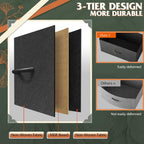 ACCVER Dresser for Bedroom 12 Storage drawer, Fabric Closet Chests Organizer Tower with Wooden Top Metal Frame for Living Room Hallway Entryway