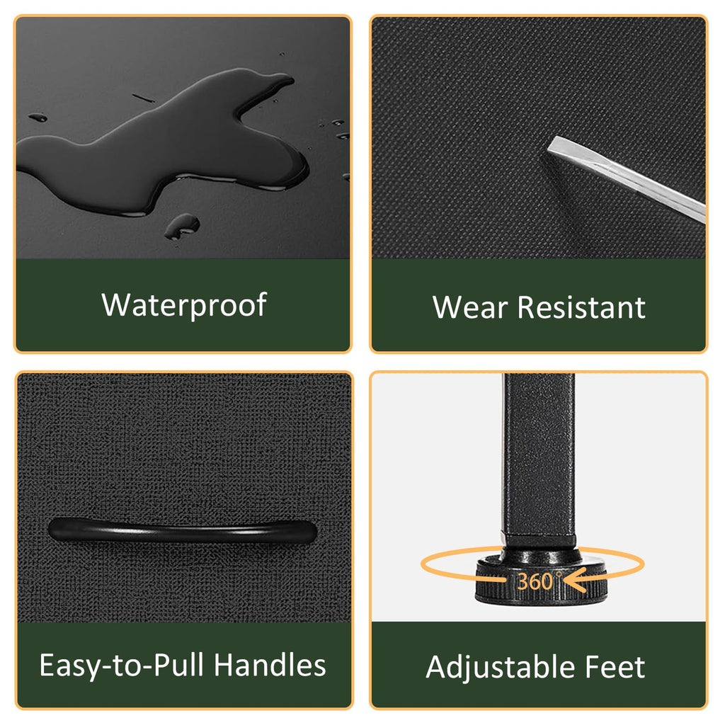 LIFERECORD 6 Drawers Dresser TV Stand with Storage Entertainment Center Dresser with Open Storage Shelf for Bedroom Living Room, Grey