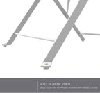 3-Piece Folding Bistro Set, 2 Chairs and 1 Table, Weather-Resistant Outdoor Indoor Conversation Set for Patio, Yard, White