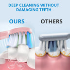 Powered Toothbrushes  USB Rechargeable Ultrasonic Tooth Brush, Smart Timer IPX7 Waterproof Cleaning Toothbrushes for Adults and Kids