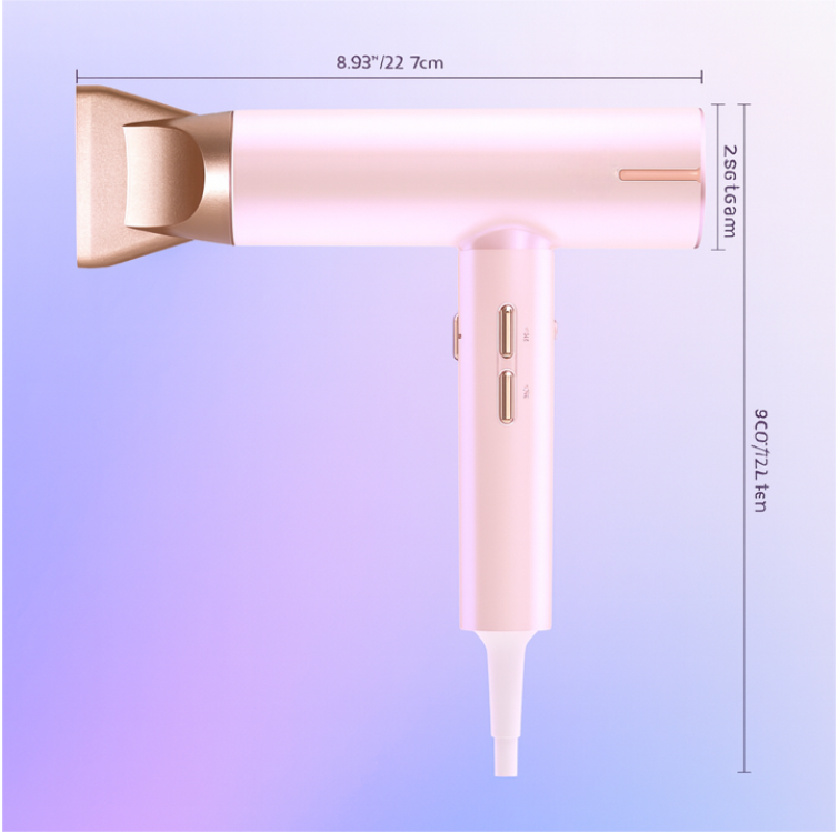 LIFERECORD High Speed Hair Dryer with 200 Million Negative Ions, Magnetic Nozzle, Cold Air & Argan Oil Coating, Lightweight Professional Blow Dryer for Fast Drying, Frizz Control, Home Salon Use