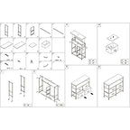 ACCVER Dresser for Bedroom TV Stand with Storage Entertainment Center Dresser with 4 Fabric Drawers with Open Storage Shelf for Bedroom Living Room Hallway