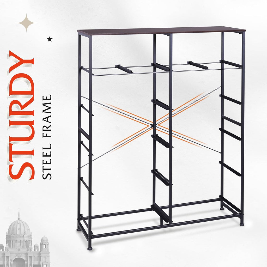 ACCVER Dresser for Bedroom 12 Storage drawer, Fabric Closet Chests Organizer Tower with Wooden Top Metal Frame for Living Room Hallway Entryway