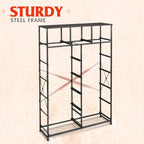 ACCVER 13-Drawer Fabric Dresser with Wood Top & Metal Frame, Closet and Chest for Bedroom, Clothes Storage Organizer, for Living Room, Apartment,Black