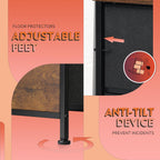 ACCVER 13-Drawer Fabric Dresser with Wood Top & Metal Frame, Closet and Chest for Bedroom, Clothes Storage Organizer, for Living Room, Apartment,Brown