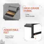 ACCVER Dresser for Bedroom 6 Storage drawer, Fabric Closet Chests Organizer Tower with Wooden Top Metal Frame for Living Room Hallway Entryway