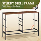 ACCVER 5-Drawer Fabric Dresser with Wood Top & Metal Frame, Closet and Chest for Bedroom, Clothes Storage Organizer, for Living Room, Apartment,Brown