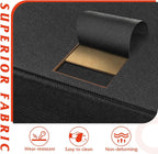 ACCVER 10-Drawer Fabric Dresser with Wood Top & Metal Frame, Closet and Chest for Bedroom, Clothes Storage Organizer, for Living Room, Apartment,Black