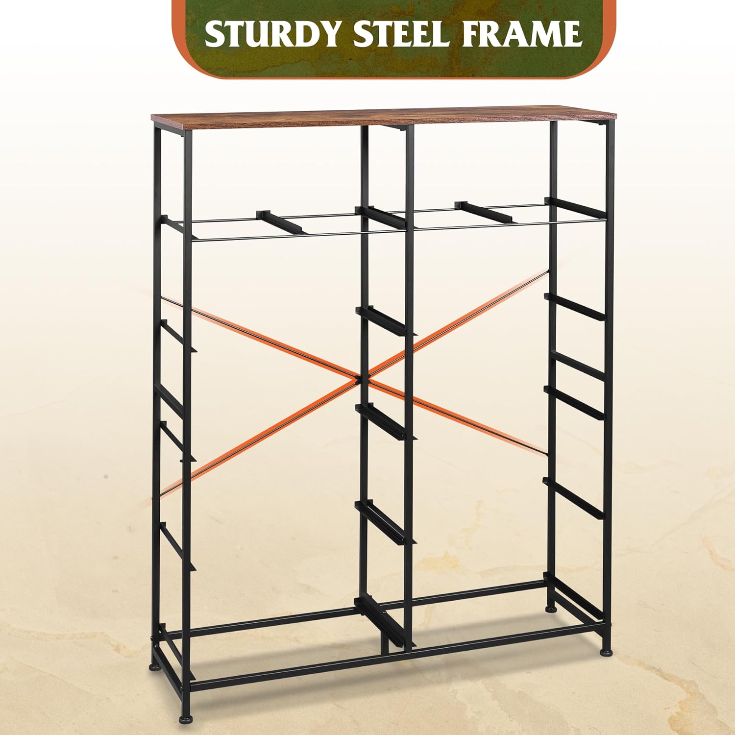 ACCVER Dresser for Bedroom 12 Storage drawer, Fabric Closet Chests Organizer Tower with Wooden Top Metal Frame for Living Room Hallway Entryway