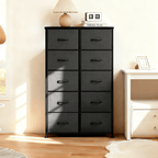 Airdown Dresser with Fabric Drawers, Multi-Purpose Nightstand and Storage Organizer for Adult and Child, Chest of Drawers for Bedroom, Closet, Living Room, Hallway