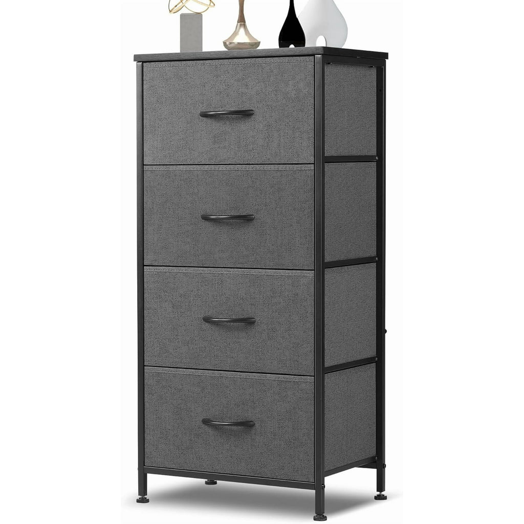 Airdown Dresser with Fabric Drawers, Multi-Purpose Nightstand and Storage Organizer for Adult and Child, Chest of Drawers for Bedroom, Closet, Living Room, Hallway