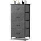 Airdown Dresser with Fabric Drawers, Multi-Purpose Nightstand and Storage Organizer for Adult and Child, Chest of Drawers for Bedroom, Closet, Living Room, Hallway