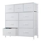 Airdown Dresser with Fabric Drawers, Multi-Purpose Nightstand and Storage Organizer for Adult and Child, Chest of Drawers for Bedroom, Closet, Living Room, Hallway