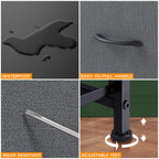 ACCVER Dresser for Bedroom 4 Storage drawer, Fabric Closet Chests Organizer Tower with Wooden Top Metal Frame for Living Room Hallway Entryway