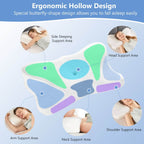 Cervical Pillow with Contoured Memory Foam Cover for Side and Stomach Sleepers