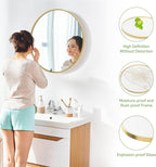 MyDepot Round Wall Mirror for Sinks, Entryways, Living Rooms, Vanities - My Depot