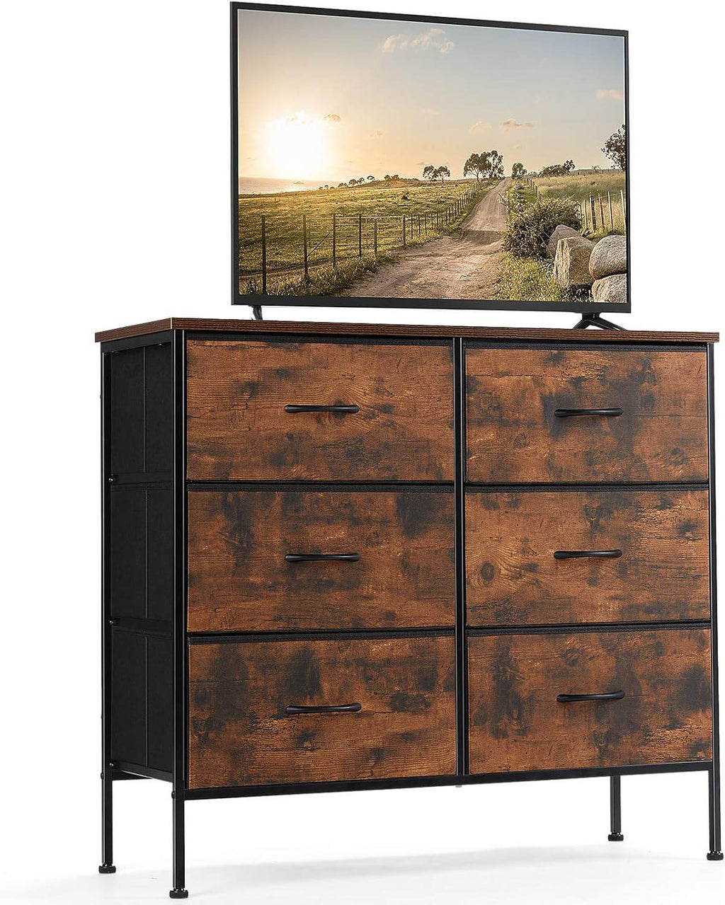 My Depot Bedroom Dresser with 6 Fabric Drawers
Brown
SPMD-CAB-6BC-RUST