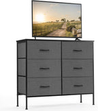 My Depot Bedroom Dresser with 6 Fabric Drawers
Gray
SPMD-CAB-6BC-GY