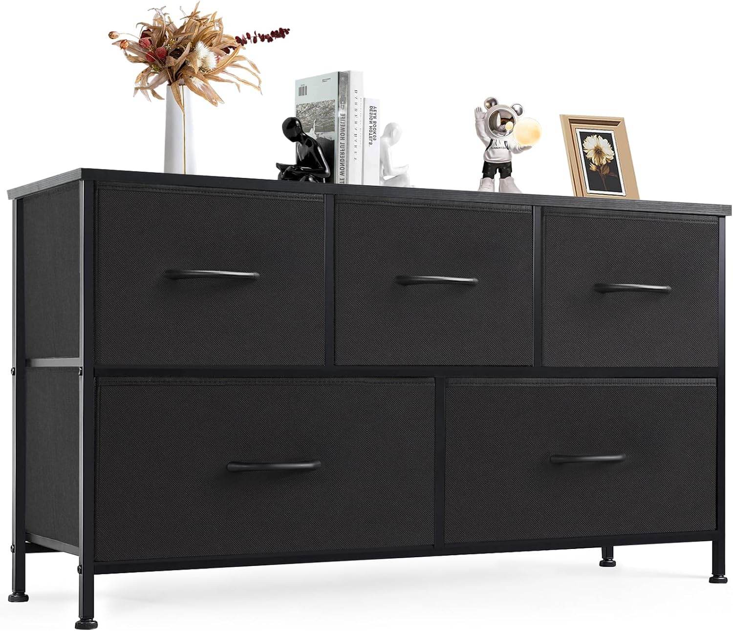 My Depot Dresser with 5 Fabric Drawers 
Black
SPMD-CAB-5BC-BK