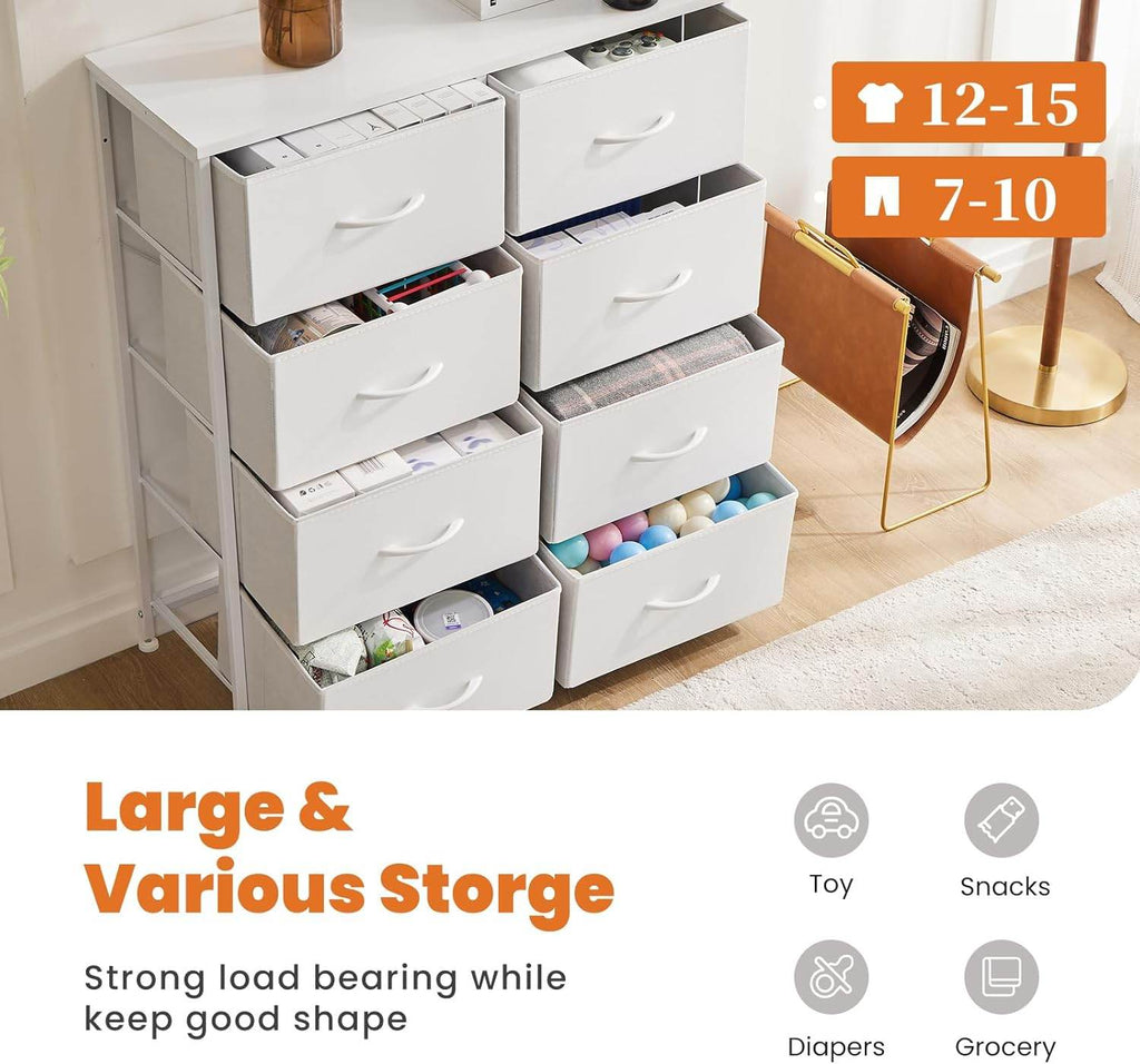My Depot Bedroom Dresser with 8 Fabric Drawers 
Large &Various storge