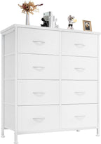 My Depot Bedroom Dresser with 8 Fabric Drawers
White
SPMD-CAB-8BC-WT