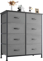 My Depot Bedroom Dresser with 8 Fabric Drawers
Light Gray
SPMD-CAB-8BC-GY