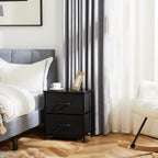 My Depot Nightstand with 2 Fabric Drawers 
Black Version 2
SPMD-CAB-2BC-BK