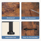 My Depot Nightstand with 2 Fabric Drawers 
Waterproof
Wear Resistant
Adjustable Feet
Easy-to-Pull Handles