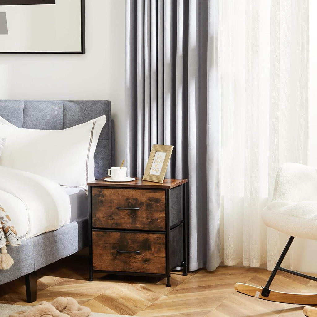 My Depot Nightstand with 2 Fabric Drawers
Brown Version 2
SPMD-CAB-2BC-RUST