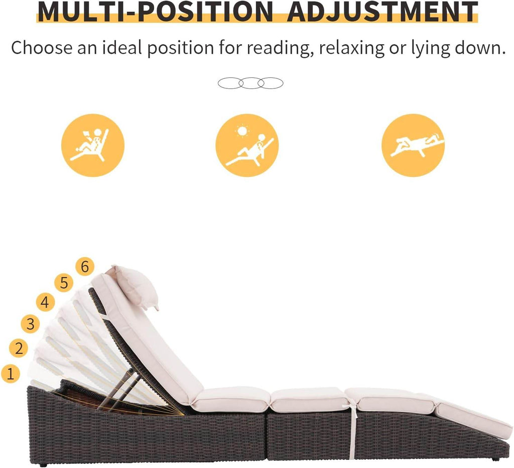 My Depot Outdoor Lounge Chair
MULTI-POSITION ADJUSTMENT