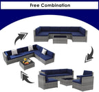 My Depot Outdoor Rattan Sofa 7-Piece 
Free Combination