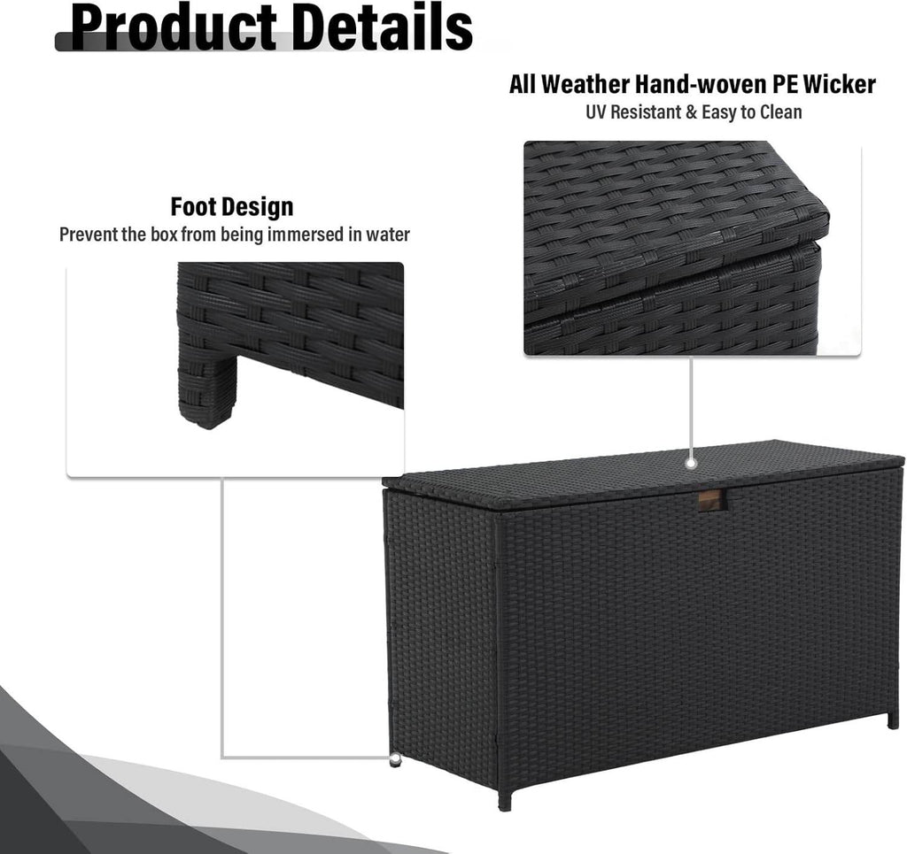 My Depot Storage Deck Box 
Product Details
All WeatherHand-woven PE Wicker