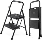 MyDepot 2 Step Ladder Portable Foldable Footrest