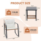 MyDepot 3 Pieces Rocking Bistro Set
PRODUCT SIZE