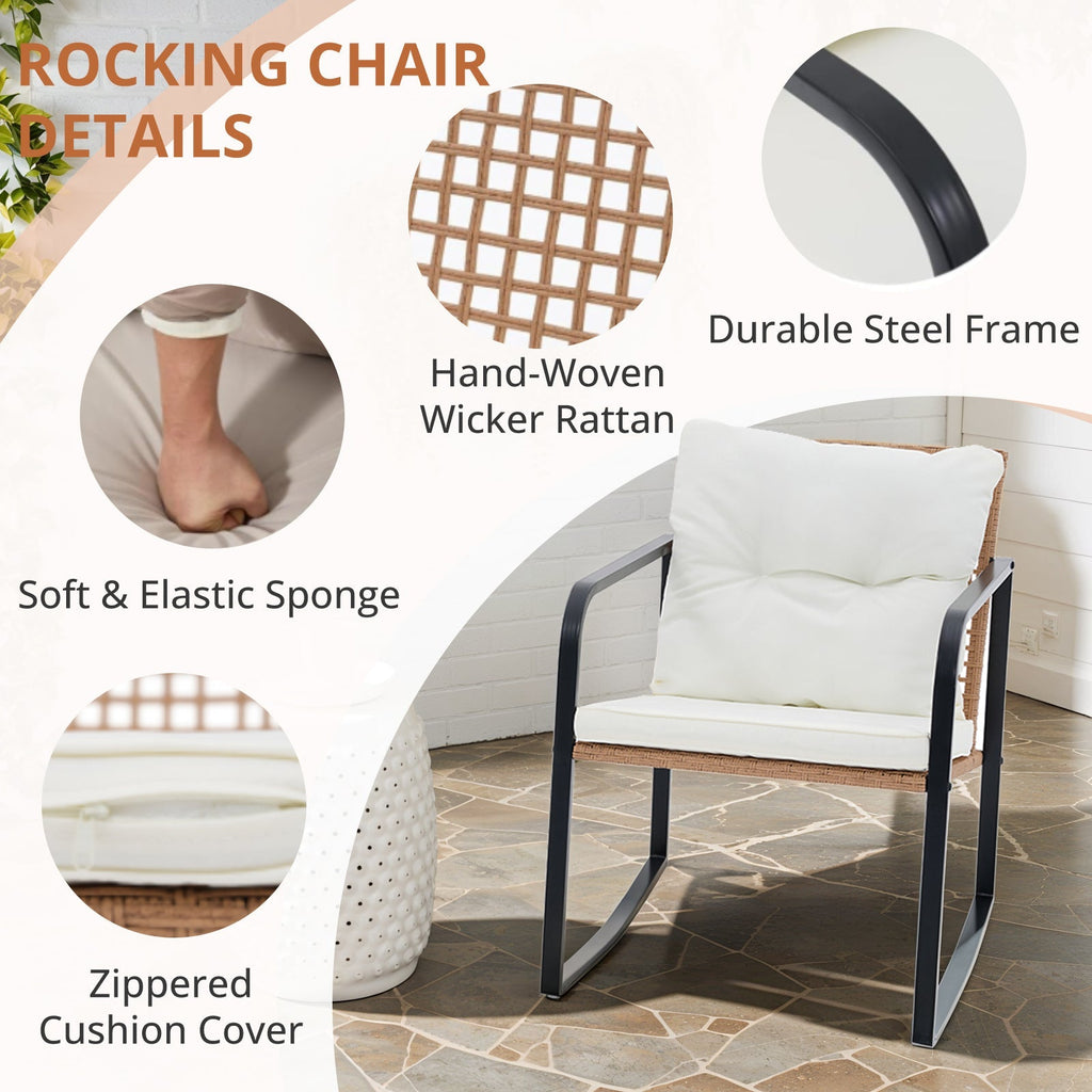 MyDepot 3 Pieces Rocking Bistro Set
ROCKING CHAIR
DETAILS