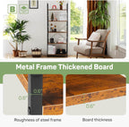 Shelf 5-Tier Modern Industrial Corner Storage Rack with Steel Shelves for Bedroom, Living Room, Kitchen or Home Office