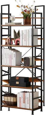 Shelf 5-Tier Modern Industrial Corner Storage Rack with Steel Shelves for Bedroom, Living Room, Kitchen or Home Office